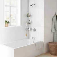 Zenna Home 3 Tier Aluminum Tension Pole Shower Caddy