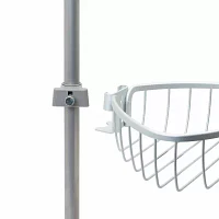Zenna Home 3 Tier Aluminum Tension Pole Shower Caddy