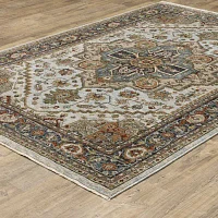 Covington Home Adeline Oriental Medallion Indoor Rectangular Area Rug