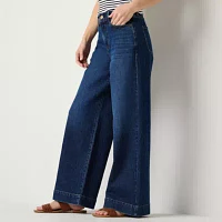 a.n.a Womens High Rise Wide Leg Jean