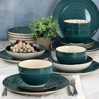 Elama Gia 24-pc. Stoneware Dinnerware Set