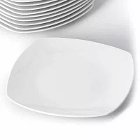 Elama Square Large 12-pc. Stoneware Dinner Plate