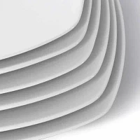 Elama Square Large 12-pc. Stoneware Dinner Plate
