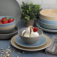 Elama Emilia 16-pc. Stoneware Dinnerware Set