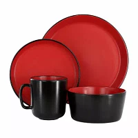 Elama Bacarra 16-pc. Stoneware Dinnerware Set