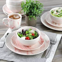 Elama Fine Marble 16-pc. Porcelain Dinnerware Set