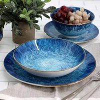 Elama Oceanus 16-pc. Porcelain Dinnerware Set