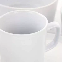 Elama Luxmatte -pc. Stoneware Dinnerware Set