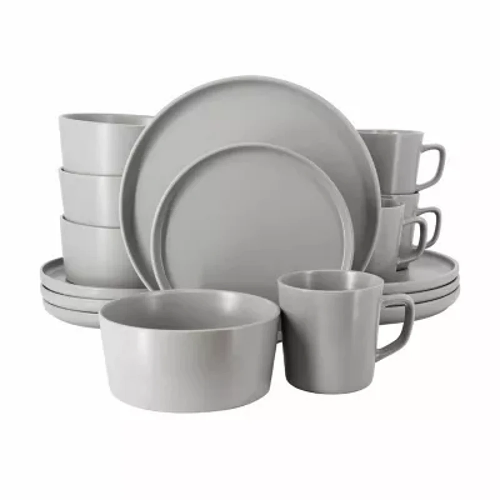 Elama Luxmatte -pc. Stoneware Dinnerware Set