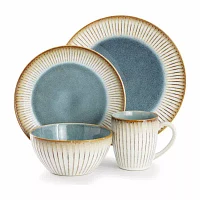 Elama Louann 16-pc. Stoneware Dinnerware Set