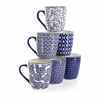 Elama Declan 6-pc. Stoneware Dinnerware Set