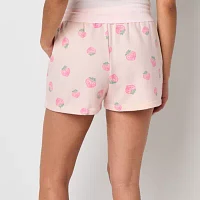 Strawberry Shortcake Fleece Womens Mid Rise Pull-On Short Juniors