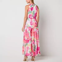 R & K Originals Womens Sleeveless Floral Maxi Dress