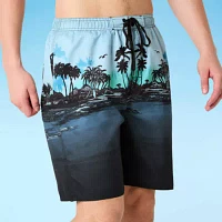 Burnside E-Board Striped Swim Shorts