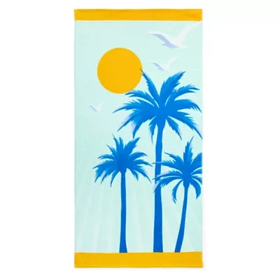 Outdoor Oasis Palm Trees Beach Towels