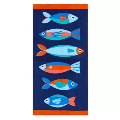 Outdoor Oasis Multi Fish Beach Towels