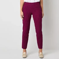 Liz Claiborne Womens Mid Rise Slim Pant