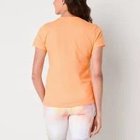 Xersion Womens Cotton Crew Neck Short Sleeve T-Shirt