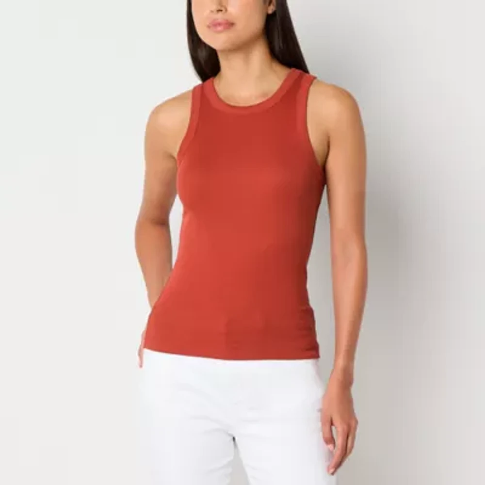 a.n.a Womens High Neck Sleeveless Tank Top