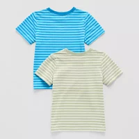 Okie Dokie Toddler & Little Boys 2-pc. Crew Neck Short Sleeve T-Shirt