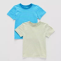 Okie Dokie Toddler & Little Boys 2-pc. Crew Neck Short Sleeve T-Shirt
