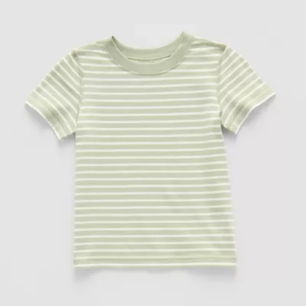 Okie Dokie Toddler Boys Adaptive Crew Neck Short Sleeve T-Shirt