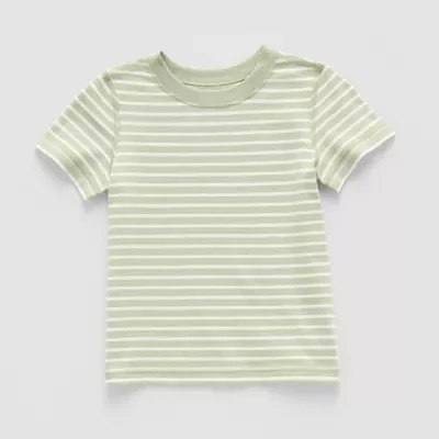 Okie Dokie Toddler Boys Adaptive Crew Neck Short Sleeve T-Shirt
