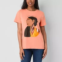 Hope & Wonder Black History Month Womens Short Sleeve 'Queen Vibes Only' Graphic T-Shirt