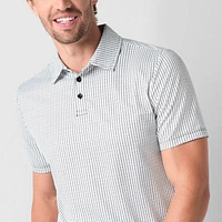 Stylus Mens Short Sleeve Printed Polo Shirt