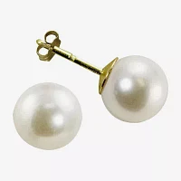 Certified Sofia™ Cultured Freshwater Pearl 5-5.5mm 10K Gold Stud Earrings