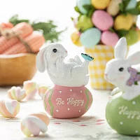 Glitzhome Resin Bunny 3-pc. Easter Tabletop Decor