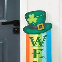 Glitzhome Rainbow  Decor St. Patricks Day Porch Sign