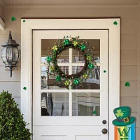 Glitzhome Shamrock Berry Indoor Wreath