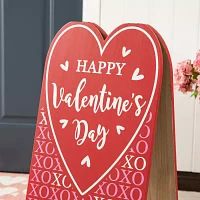 Glitzhome Easel  Decor Valentines Day Porch Sign