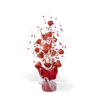 Glitzhome Lighted  Heart Tree Valentines Day Tabletop Decor