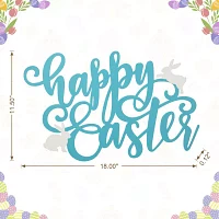 Glitzhome Easter Metal "Happy Easter" Door Hanger Wall Sign