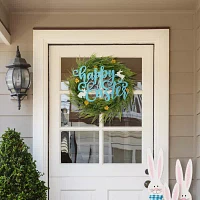 Glitzhome Easter Metal "Happy Easter" Door Hanger Wall Sign