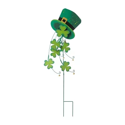 Glitzhome Shamrocks St. Patricks Day Yard Art