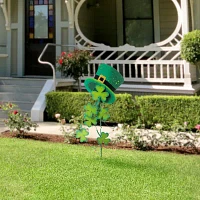 Glitzhome Shamrocks St. Patricks Day Yard Art