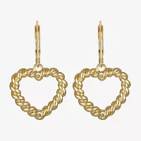 Monet Jewelry Womens Heart Drop Earrings