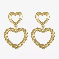 Monet Jewelry Heart Drop Earrings