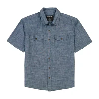 CAT Utility Mens Regular Fit Short Sleeve Button-Down Shirt