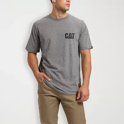 CAT Centennial Mens Crew Neck Short Sleeve Regular Fit Graphic T-Shirt