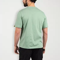 CAT Trademark Logo Mens Crew Neck Short Sleeve Regular Fit Graphic T-Shirt