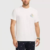 IZOD Saltwater Soft Wash Mens Crew Neck Short Sleeve Classic Fit Graphic T-Shirt