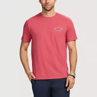 IZOD Saltwater Soft Wash Mens Crew Neck Short Sleeve Classic Fit Graphic T-Shirt