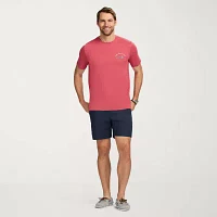 IZOD Saltwater Soft Wash Mens Crew Neck Short Sleeve Classic Fit Graphic T-Shirt
