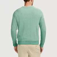 IZOD Honeycomb Mens Crew Neck Long Sleeve Pullover Sweater