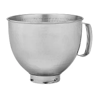 KitchenAid Hammered Stainless Steel Mixer Accessory Bowl