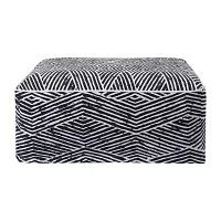 510 Design Kalea Geometric Ottoman